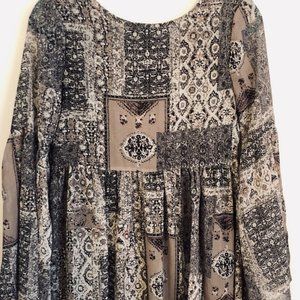 Long Sleeve Print Top
